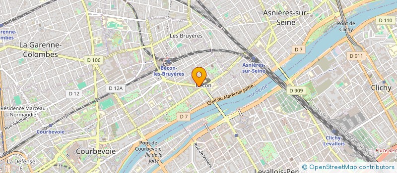 localisation de l'entreprise AGUA VIVA à COURBEVOIE