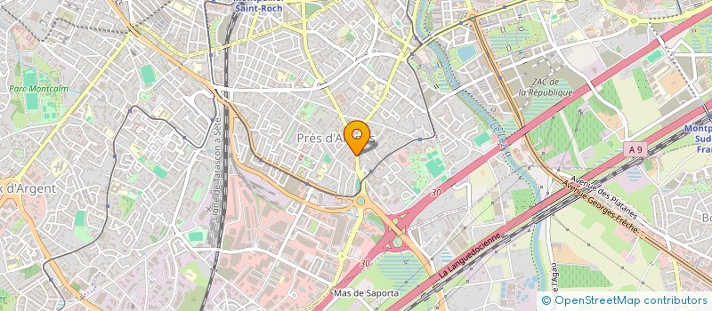 localisation de l'entreprise AGUADELOUPE à MONTPELLIER