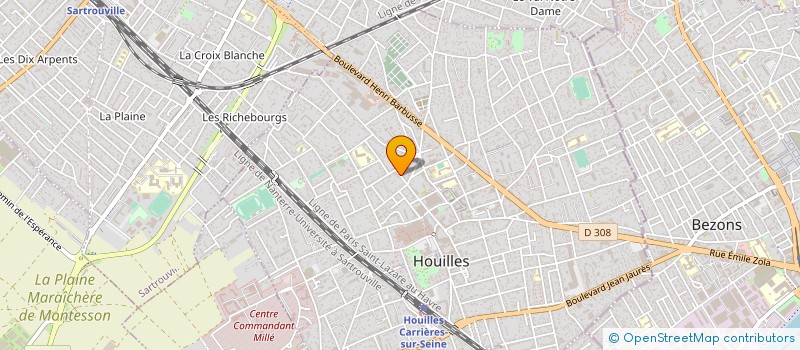 localisation de l'entreprise AGUAREA  HOUILLES