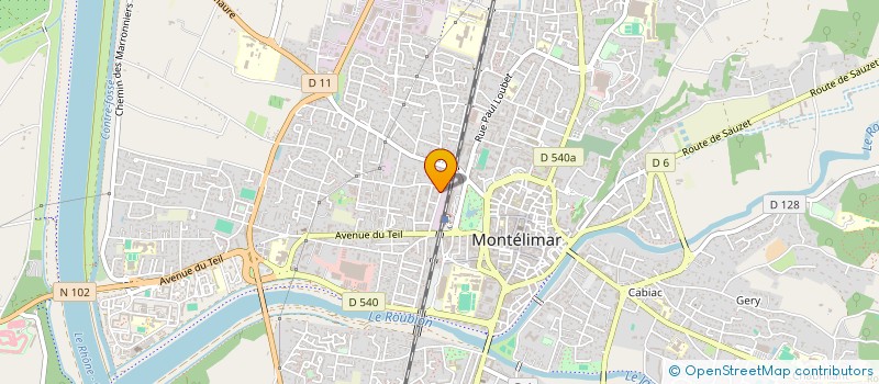 localisation de l'entreprise AGUEBADIA à MONTELIMAR