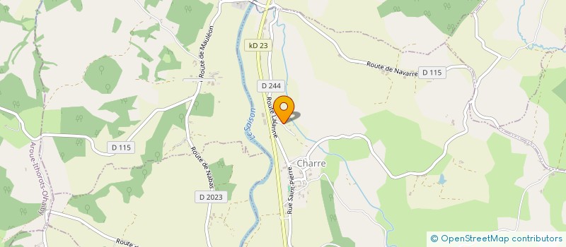 localisation de l'entreprise AGUERRE  CHARRE