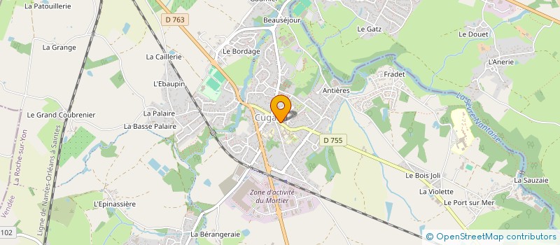 localisation de l'entreprise AGUESSE-NICOLEAU  CUGAND