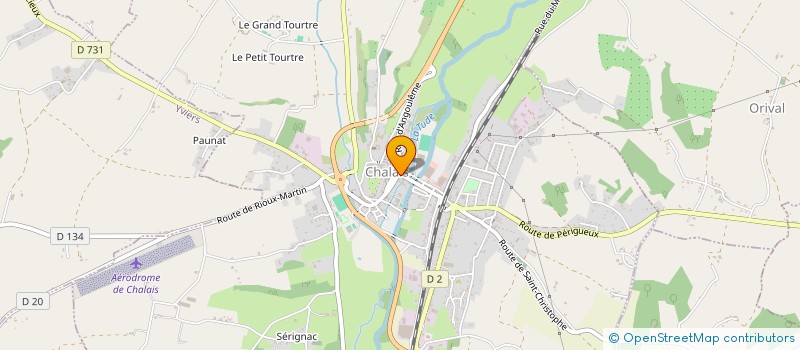 localisation de l'entreprise AGUESSEAU à CHALAIS