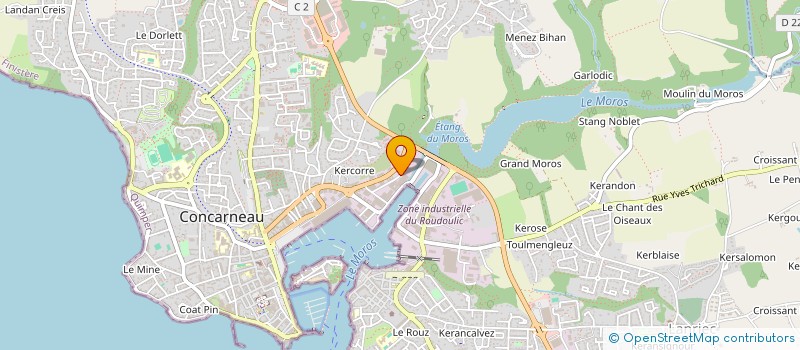 localisation de l'entreprise AGUETI  CONCARNEAU