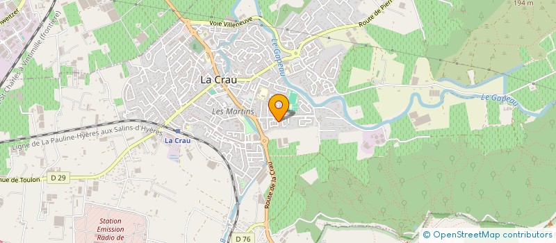 localisation de l'entreprise AGUIA JJB  LA CRAU