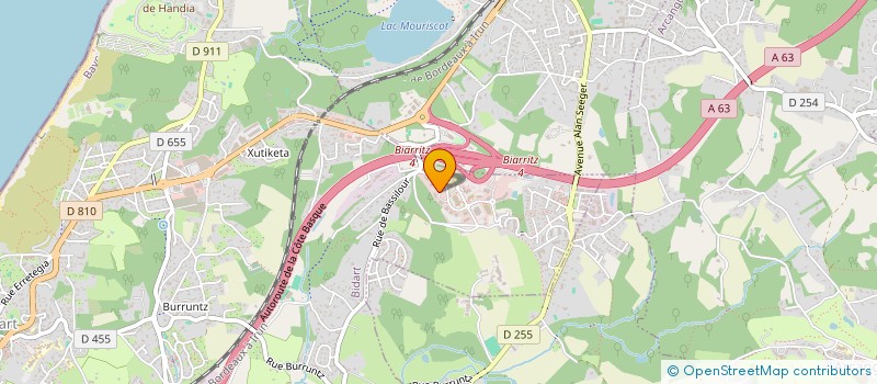 localisation de l'entreprise AGUILA TECHNOLOGIE  BIDART