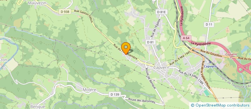 localisation de l'entreprise AGUILAR  CAPVERN