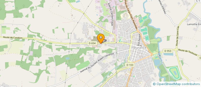 localisation de l'entreprise AGUILAR PEINTURE  FLEURANCE