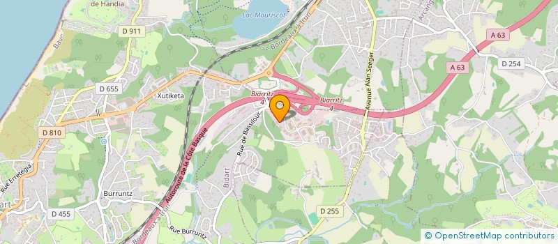 localisation de l'entreprise AGUILEKU à BIDART