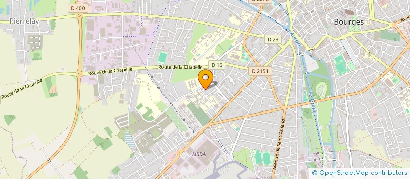 localisation de l'entreprise AGUILLON MARCHAND BIEN  BOURGES