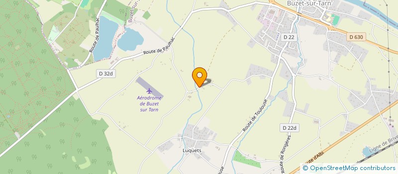 localisation de l'entreprise AGUINET CHARPENTE ET COUVERTURE à BUZET-SUR-TARN
