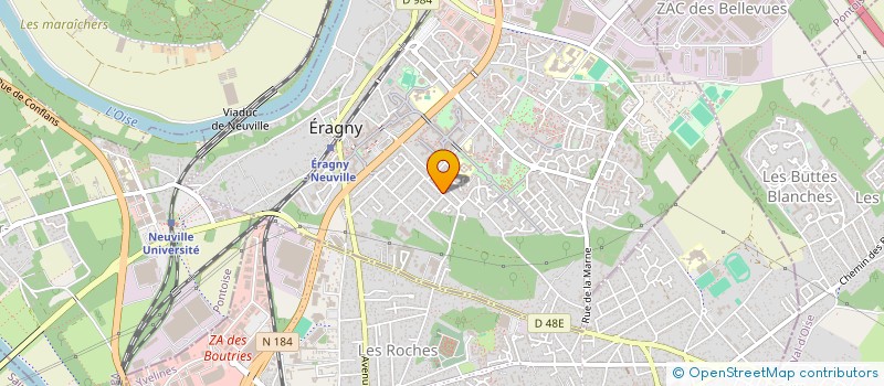 localisation de l'entreprise AGUIRRE-ELEC  ERAGNY