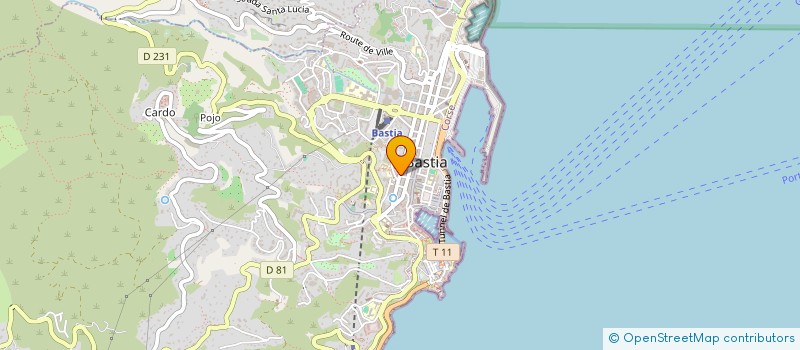 localisation de l'entreprise AGULA MARINA à BASTIA