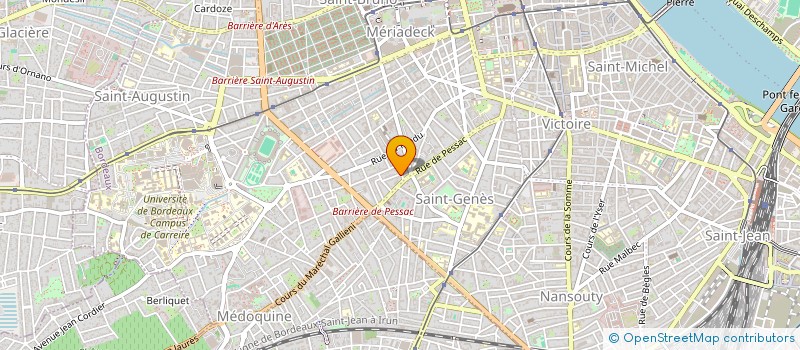 localisation de l'entreprise AGUR ASSURANCES COURTAGE à BORDEAUX