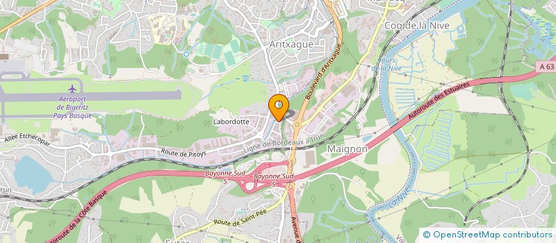 localisation de l'entreprise AGUR ETXEA à ANGLET