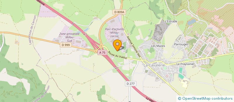 localisation de l'entreprise AGUSSOL TP  LA CAVALERIE