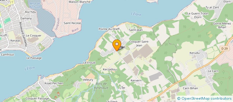 localisation de l'entreprise AGUSTAVE  PLOUGASTEL-DAOULAS