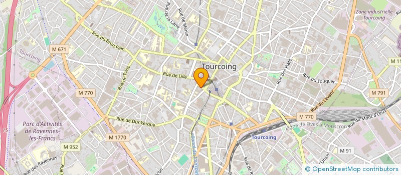 localisation de l'entreprise AGV  TOURCOING