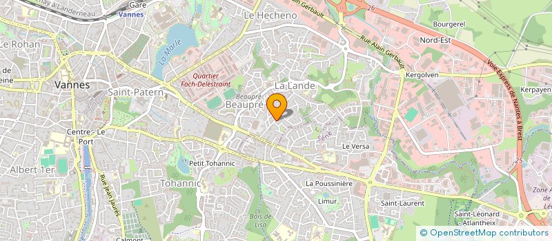 localisation de l'entreprise AGV à VANNES