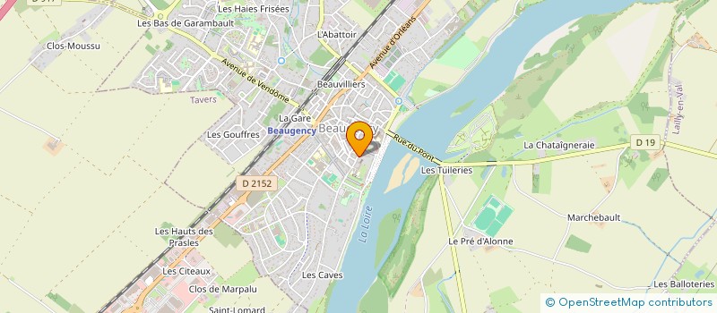 localisation de l'entreprise AGV CONSEIL ET LOGISTIQUE à BEAUGENCY