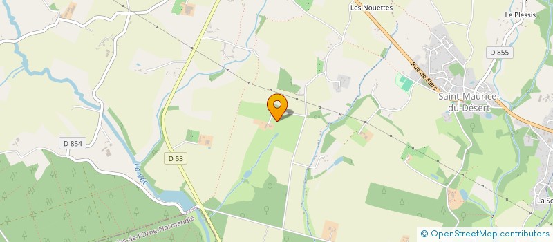 localisation de l'entreprise AGV KARWIN STUD à LES MONTS-D'ANDAINE