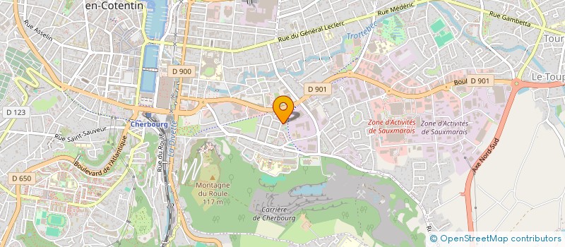 localisation de l'entreprise AGV LA BRECHE  CHERBOURG-EN-COTENTIN