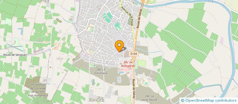 localisation de l'entreprise AGVB  SERIGNAN