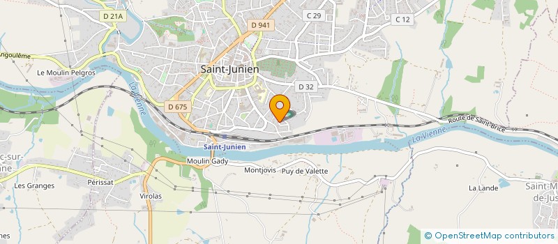 localisation de l'entreprise AGX à SAINT-JUNIEN