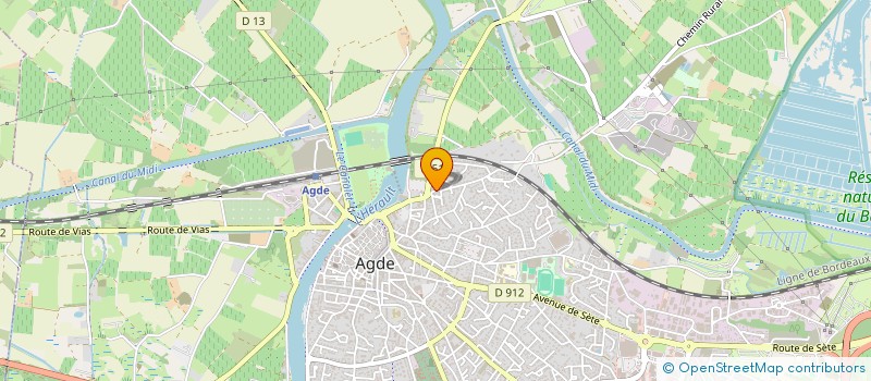 localisation de l'entreprise AGY  AGDE