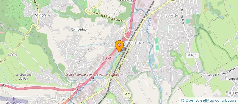 localisation de l'entreprise AGY IMMO  LA GRAND-CROIX