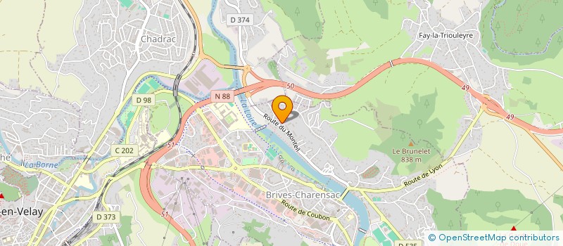 localisation de l'entreprise AGYLE CONSEILS  SAINT-GERMAIN-LAPRADE