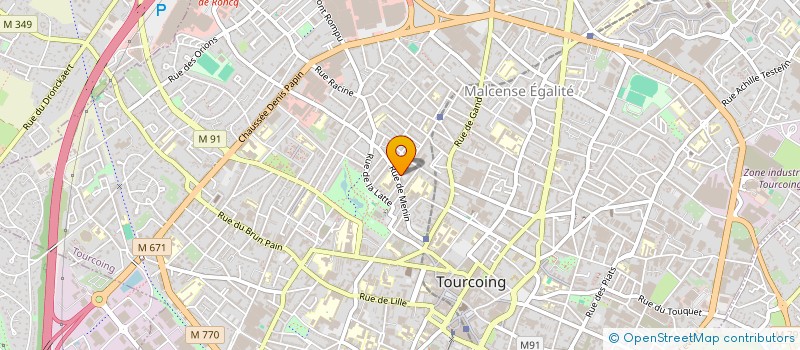 localisation de l'entreprise AH à TOURCOING