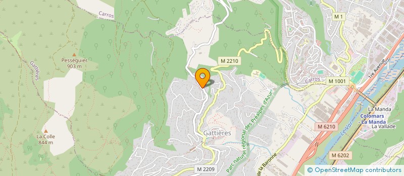 localisation de l'entreprise AH  GATTIERES