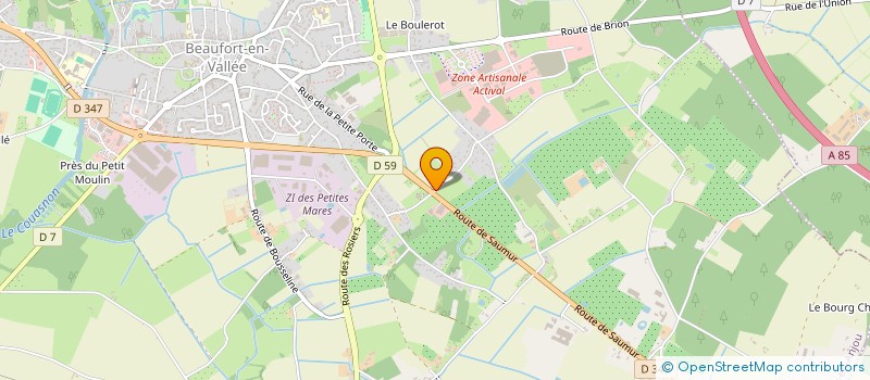 localisation de l'entreprise AH AMBIANCE DECO à BRISSAC LOIRE AUBANCE