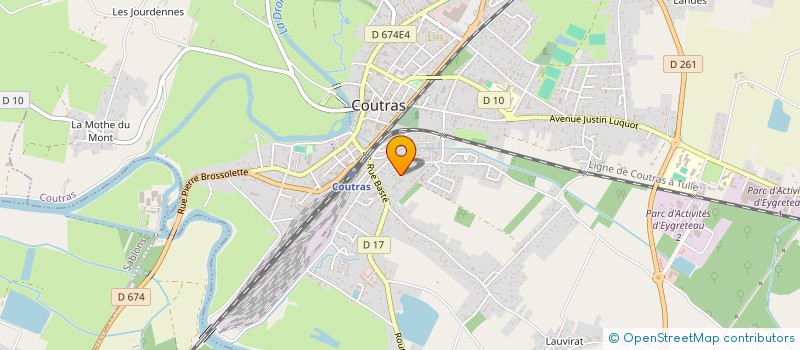 localisation de l'entreprise AH! COLLECTIF  COUTRAS