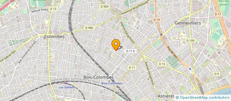 localisation de l'entreprise AH CONSEIL ET RESEAU à BOIS-COLOMBES