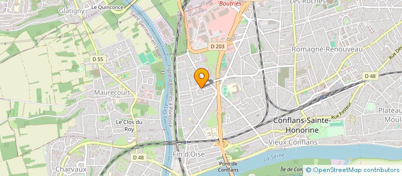 localisation de l'entreprise AH CONSULTING  CONFLANS-SAINTE-HONORINE