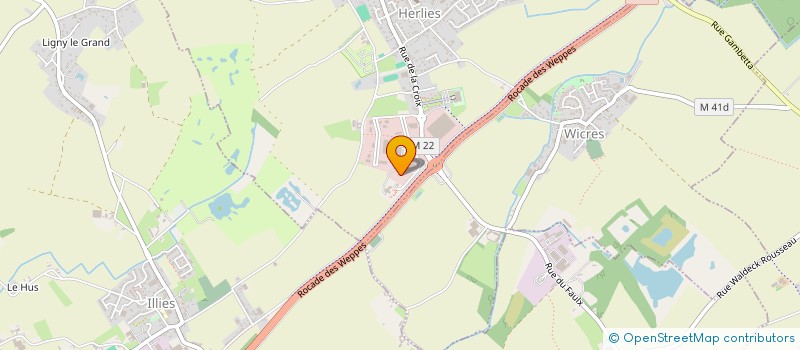 localisation de l'entreprise AH DENTAIRE  HERLIES