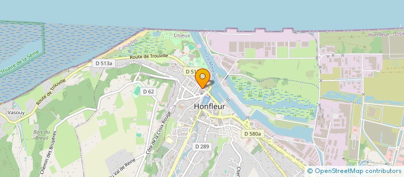 localisation de l'entreprise AH FOODS à HONFLEUR