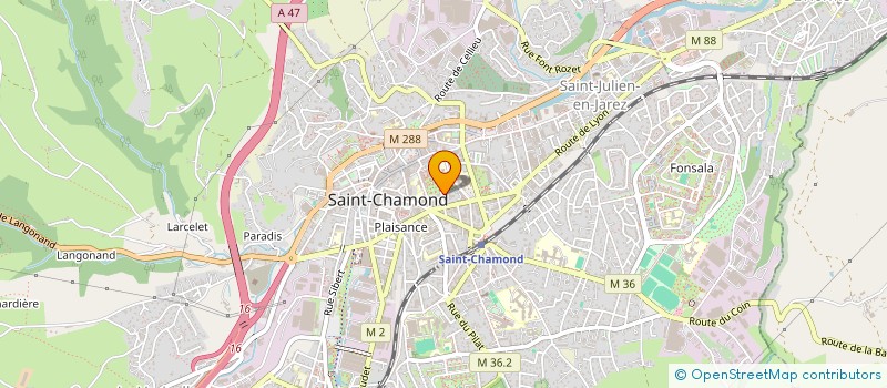 localisation de l'entreprise AH FORMATION à SAINT-CHAMOND