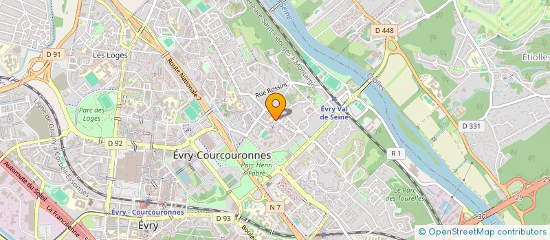 localisation de l'entreprise AH HOLDING à EVRY-COURCOURONNES