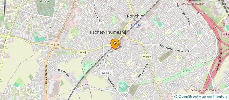 localisation de l'entreprise AH HOLDING  FACHES-THUMESNIL