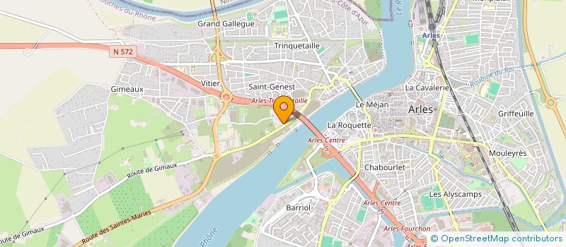 localisation de l'entreprise AH IMMO à ARLES