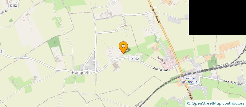 localisation de l'entreprise AH IMMO  HOUQUETOT