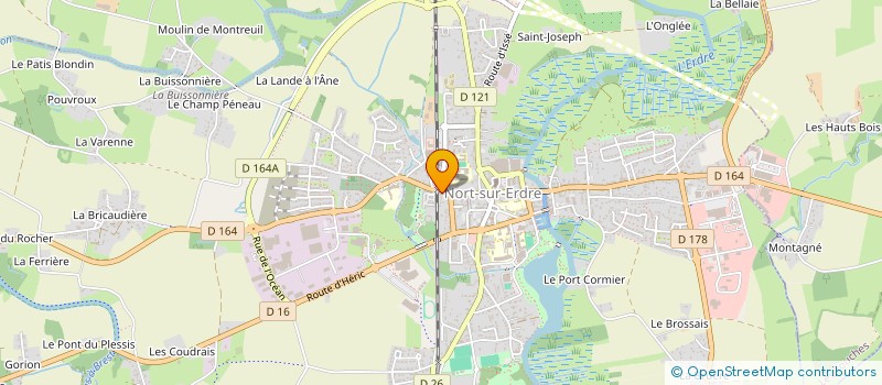 localisation de l'entreprise AH IMMO DE L'ERDRE  NORT-SUR-ERDRE