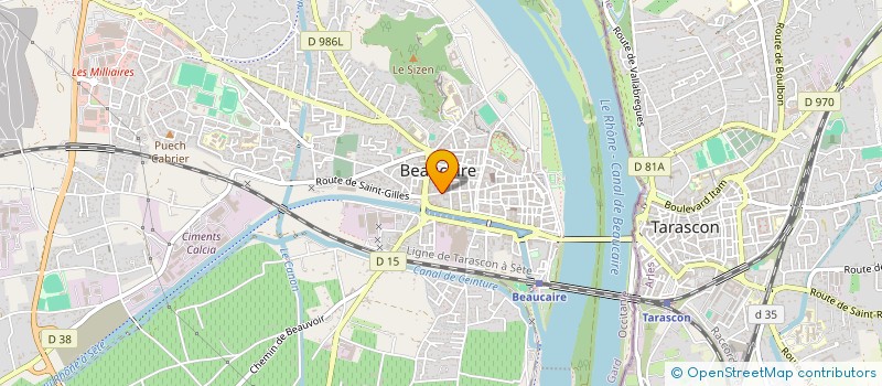 localisation de l'entreprise AH IMMOBILIER  BEAUCAIRE