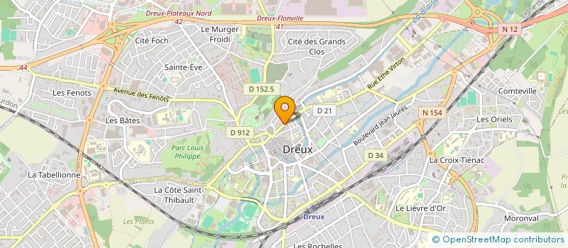 localisation de l'entreprise AH IMMOBILIER à DREUX