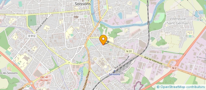 localisation de l'entreprise AH-INVEST 02 à SOISSONS