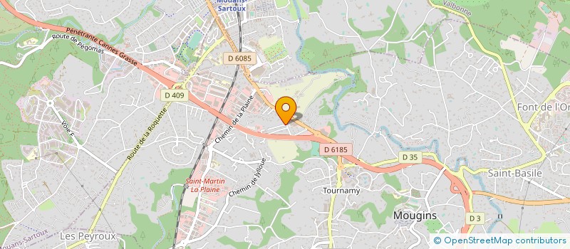 localisation de l'entreprise AH INVEST à MOUGINS