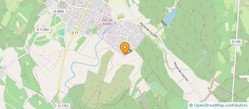 localisation de l'entreprise AH LES VOILA ! LES INTERACTIONS PAR L ANIMAL  SAINT-MATHIEU-DE-TREVIERS